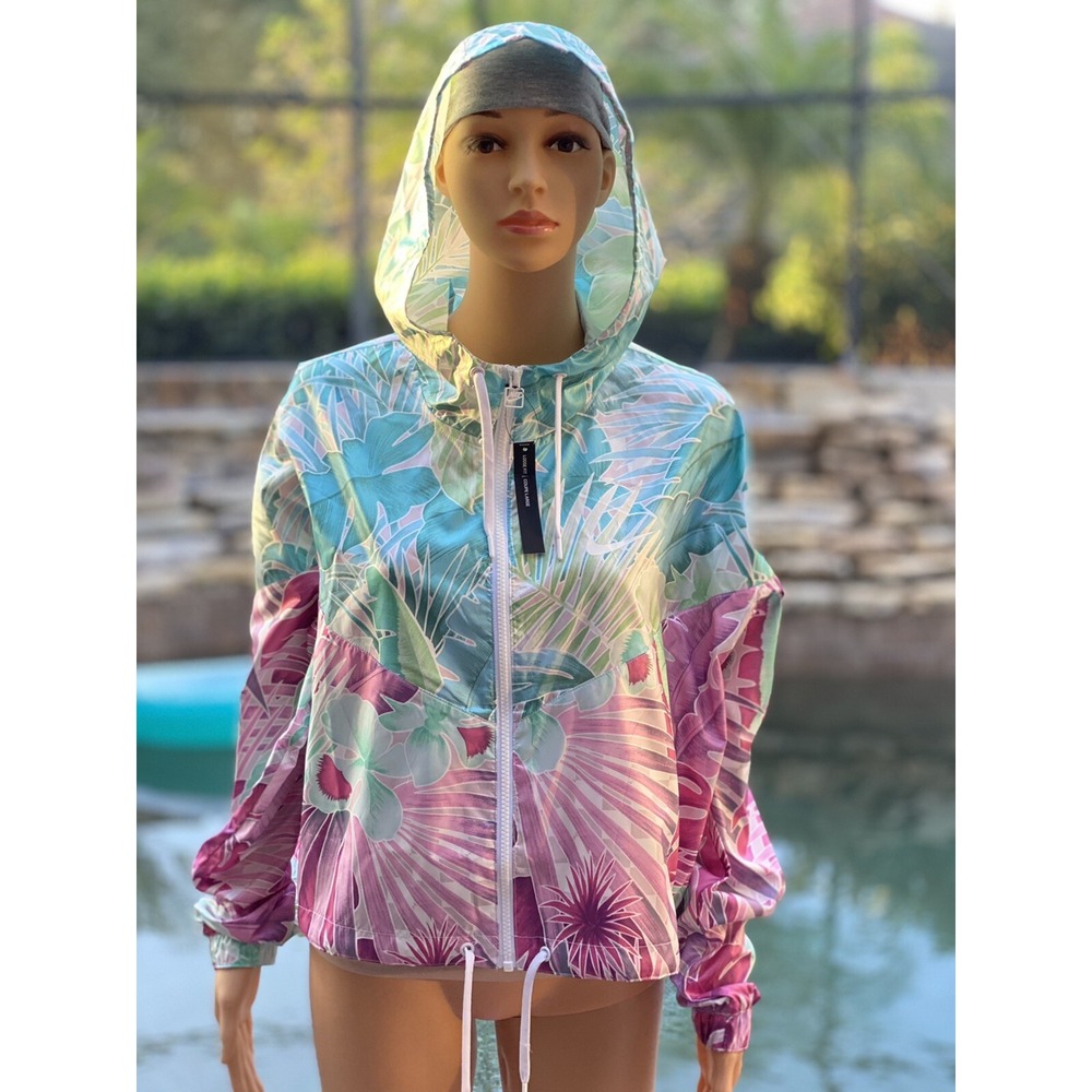Nike Windrunner Cropped Woven Jacket Multicolor Women L NWT